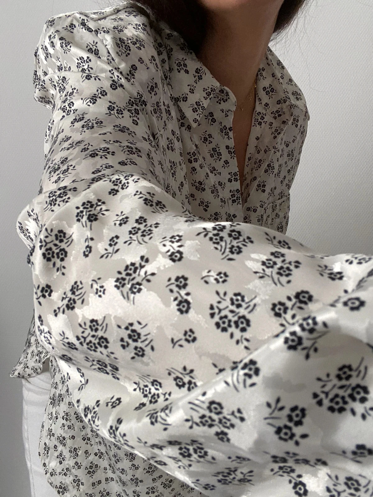 🌺 Vintage oversized blouse met bloemen – photo 9